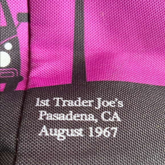 Trader Joe's Pink Tote Bag - Picture 4 of 6